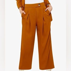 Topshop wide leg orange trouser